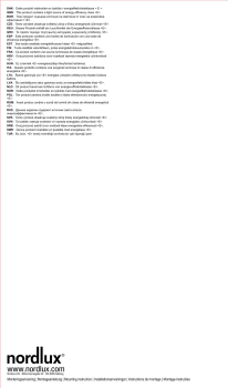 Nordlux MONTONE 33 Sensor Deckenleuchte 3000K IP44 13W 1300Lm 2210476101