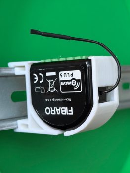 SOIXX Hutschienenhalter für Fibaro Smart Module Halter für DIN 35mm Schiene