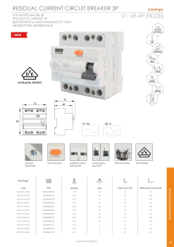 Schelinger FI-Schutzschalter AC 4P 25A 100MA 10KA VDE A03-V7-4-25-100