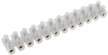 Lüsterklemmen transparent 4,0-10mm², 12 Klemmen Messingeinsatz, 17905