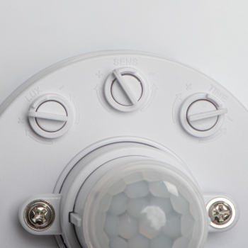 Preview: LED Deckenleuchte FOGLER 4000K 24W PIR Sensorleuchte Ø380 weiss 18124