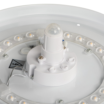 Preview: LED Deckenleuchte FOGLER 4000K 24W PIR Sensorleuchte Ø380 weiss 18124