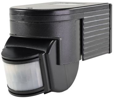 Aufputz Bewegungsmelder CBM 3-Draht 180° IP44 Schwarz 1-1200W 18145