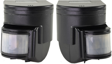 Aufputz Bewegungsmelder CBM 3-Draht 180° IP44 Schwarz 1-1200W 18145