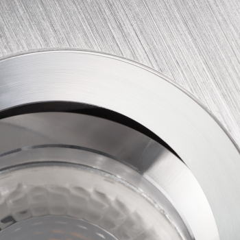 Preview: Deckeneinbauleuchte SEIDY CT-DTL250-AL 2-fach Einbaurahmen gebürstetes Aluminium