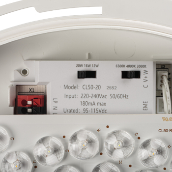 Kanux LED Deckenleuchte DABA AIO IP65 20W CCT 3000/4000/6500K 19068