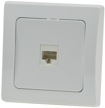 Internetbuchsen DELPHI RJ45 Dose für ISDN & Cat.5 weiß