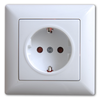 Gunsan Visage Steckdose mit erhöhtem Berührungsschutz Weiss Unterputz