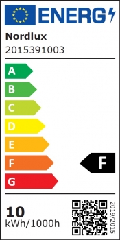 LED Wandleuchte Hester Nordlux IP44 Badlampe schwarz 3-stufiger Moodmaker