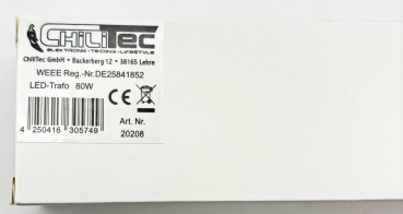 Preview: LED Trafo 12VDC 1-80W CTE-80-V2 20208