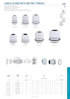 Preview: Bemko Nylon Kabelverschraubung M IP68 Kabelverbinder, metrisches Gewinde M-12/M-50, Kabeleinführung