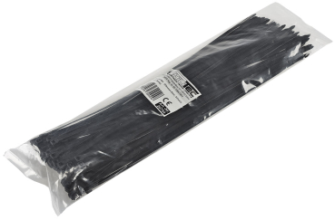 Preview: 100er Pack Kabelbinder 370x4,8mm schwarz 20754