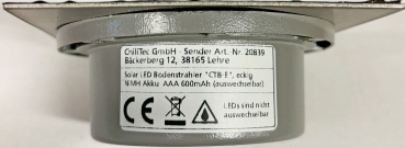 ChiliTec Solar LED Bodenstrahler "CTB-E" eckig IP44 Edelstahl-Front 20839