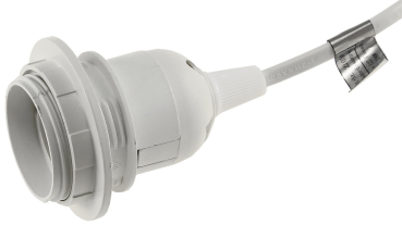 Preview: ChiliTec Netzkabel mit Schalter und E27 Fassung 3,4m Weiß 21058