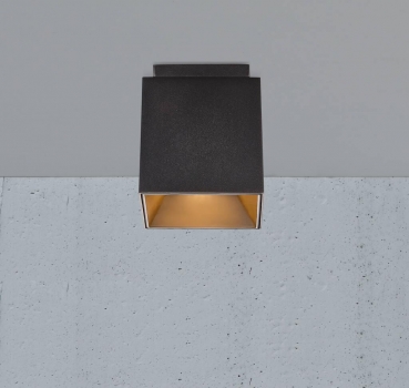 Preview: Deckenleuchte Ethan Nordlux GU10 schwarz quadratisch Deckenspotleuchte