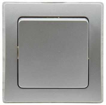 ChiliTec DELPHI Taster in Farbe silber mit  Rahmen