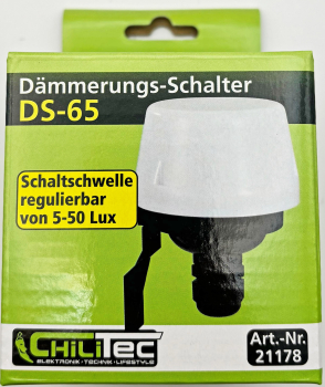 Outdoor Dämmerungsschalter "DS-65" IP44 21178