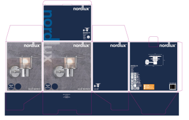 Wandleuchte Bastia 24 Nordlux verzinkt E27 IP54 Outdoor 2118041031