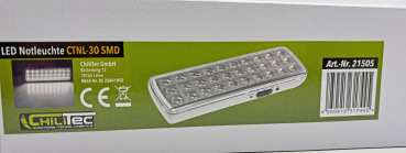 ChiliTec LED Notleuchte "CTNL-30 SMD" Sicherheitsleuchte Lithium Akku Notbeleuchtung 2W 21505