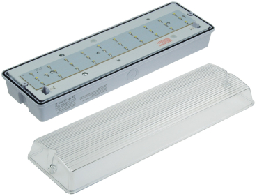 ChiliTec LED Fluchtwegleuchte IP65 "NL-W1" 30 LEDs, Erkennungsweite 25m, Wandmontage 21650