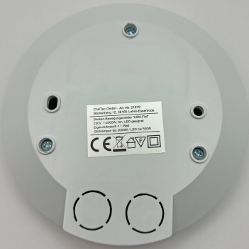 Decken-Bewegungsmelder IR 360° "CBM-Flat" IP20 3-Draht weiß 21679