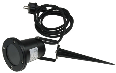 ChiliTec Gartenleuchte "CT-GS10" GU10 Schwarz IP68 Erdspieß 1,5m Kabel 21750