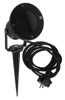 ChiliTec Gartenleuchte "CT-GS10" GU10 Schwarz IP68 Erdspieß 1,5m Kabel 21750