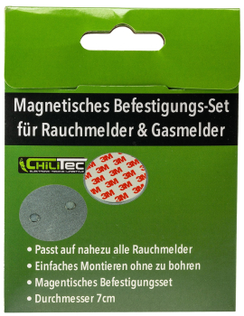 ChilItec Magnetisches Befestigungs-Set für Rauchmelder & Gasmelder 21815