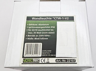 Preview: ChiliTec Wandleuchte 