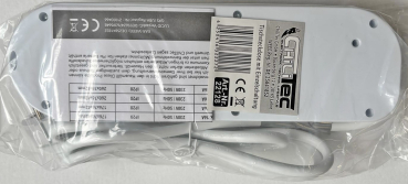 ChiliTec Steckdosenleiste mit Einzelschaltung 5-fach weiß 1,5m Kabel 22128