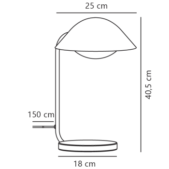 Preview: Skandinavische Tischlampe Freya Nordlux Beige E14 Bürotischleuchte