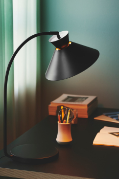 Preview: Dänische Tischlampe Dial Nordlux schwarz E27 nordische Tischleuchte 2213385003