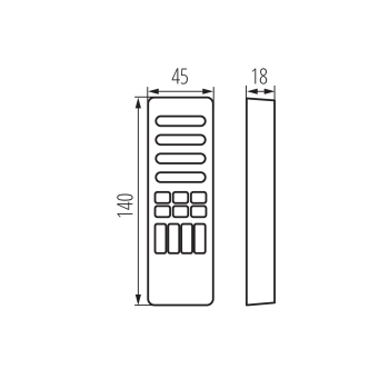 Fernbedienung für COB LED RGB Flex Streifen CTRLD 12/24 M/RGB/CCT REMOTE Controller 22133