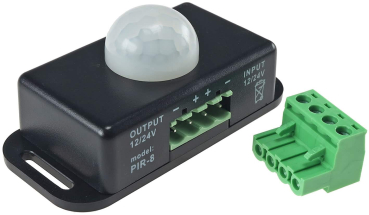 Bewegungsmelder 12-24VDC 6A 8m Reichweite 60° 22239