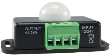 Bewegungsmelder 12-24VDC 6A 8m Reichweite 60° 22239