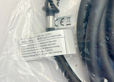 3-fach Gartensteckdose mit Deckel 5m Kabel IP44 Schutzkontaktsteckdosen für den Außenbereich 22351