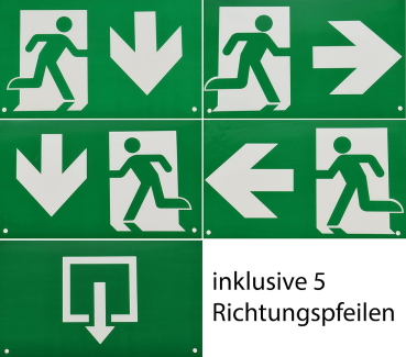 ChiliTec LED Fluchtwegleuchte "NL-8 Multi" Erkennungsweite 25m, Decke+Wandmontage 22357