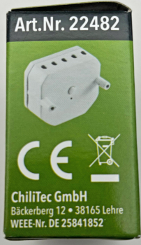 MILOS WiFi Schalter Android + iOS, Alexa + Google tauglich, Unterputz 22482