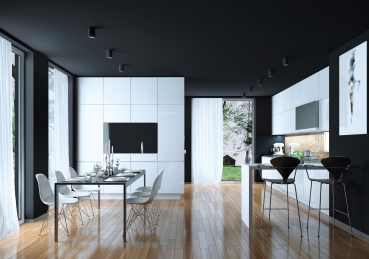 Preview: Deckenleuchte BORD DLP-50-B Kanlux schwarz GU10 Zylinder