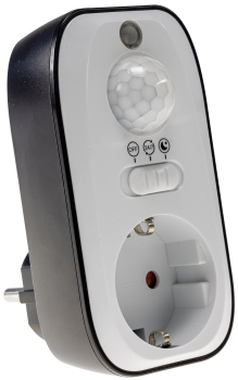 Zwischenstecker mit Bewegungsmelder 1200W, LED geeignet, 22684