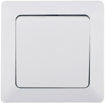 Preview: MILOS Wechselschalter Matt Weiß mit Rahmen, Klemmanschluss 22772