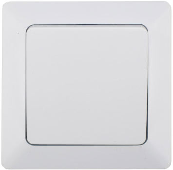 ChiliTec MILOS Kreuzschalter Matt Weiß mit Rahmen