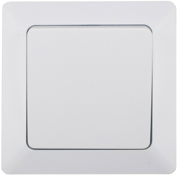 MILOS Kreuzschalter Matt Weiß mit Rahmen 22776