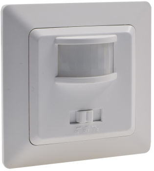 Preview: MILOS Bewegungsmelder 3-Draht weiß matt LED geeignet 160° UP 22780