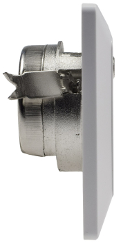 Preview: MILOS Antennendose TV+Radio+Sat Matt Weiß incl. Rahmen 22783