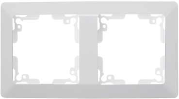 MILOS 2-fach Rahmen Matt Weiß 22788