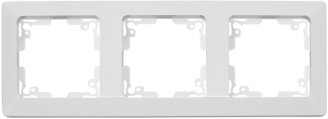 MILOS 3-fach Rahmen Matt Weiß 22789
