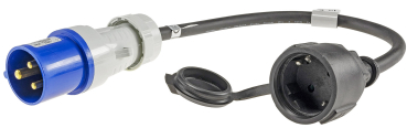 CEE auf Schutzkontakt-Kupplung Adapter für Wohnwagen Camping 0,35m 230V 22852