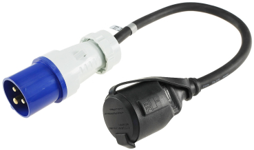 CEE auf Schutzkontakt-Kupplung Adapter für Wohnwagen Camping 0,35m 230V 22852