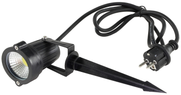 ChiliTec LED Gartenleuchte "CT-GS5" 5W IP44 warmweiß Erdspieß 1,5m Kabel Schwarz 22924